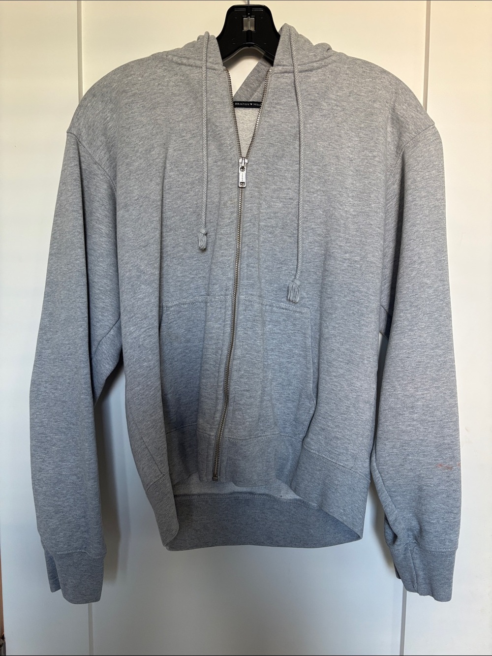 Classic women Gray Zip-Up Hoodie